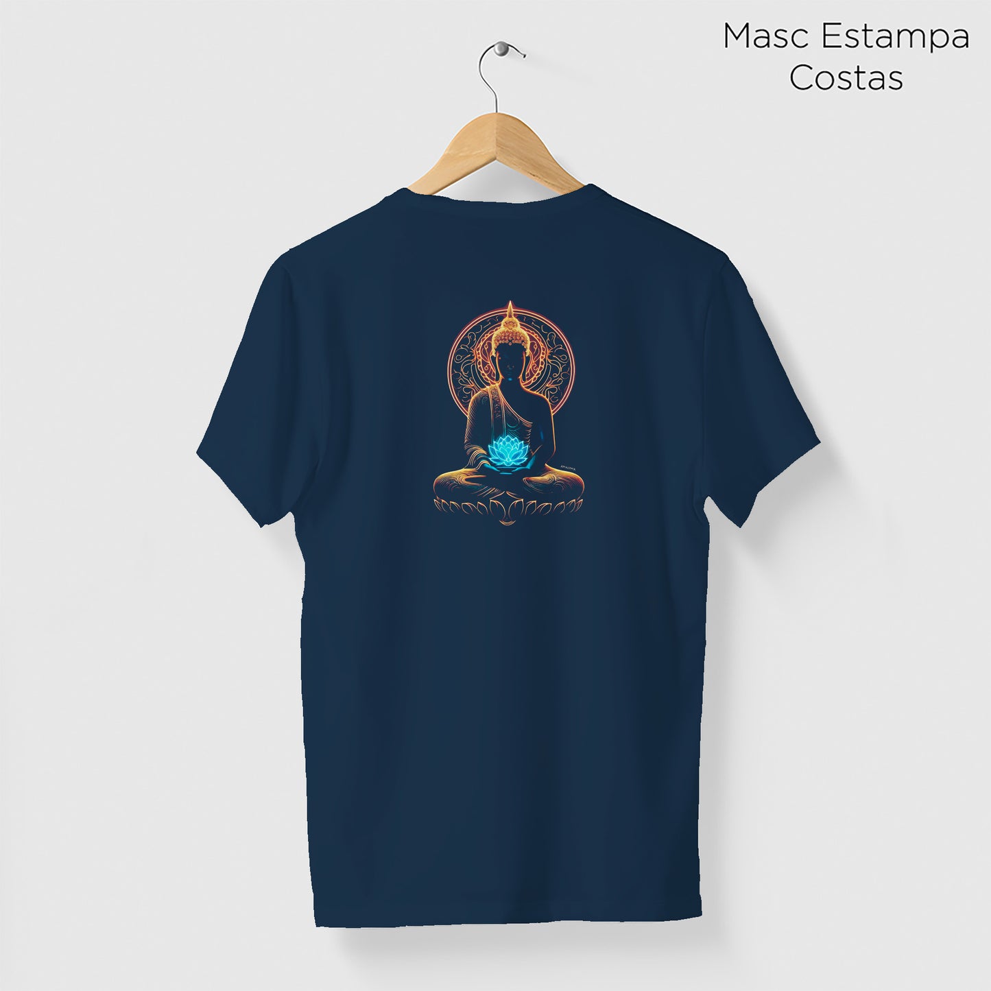 Camiseta Amazônia BUDA ENERGIA - AZUL MARINHO - cód 2133