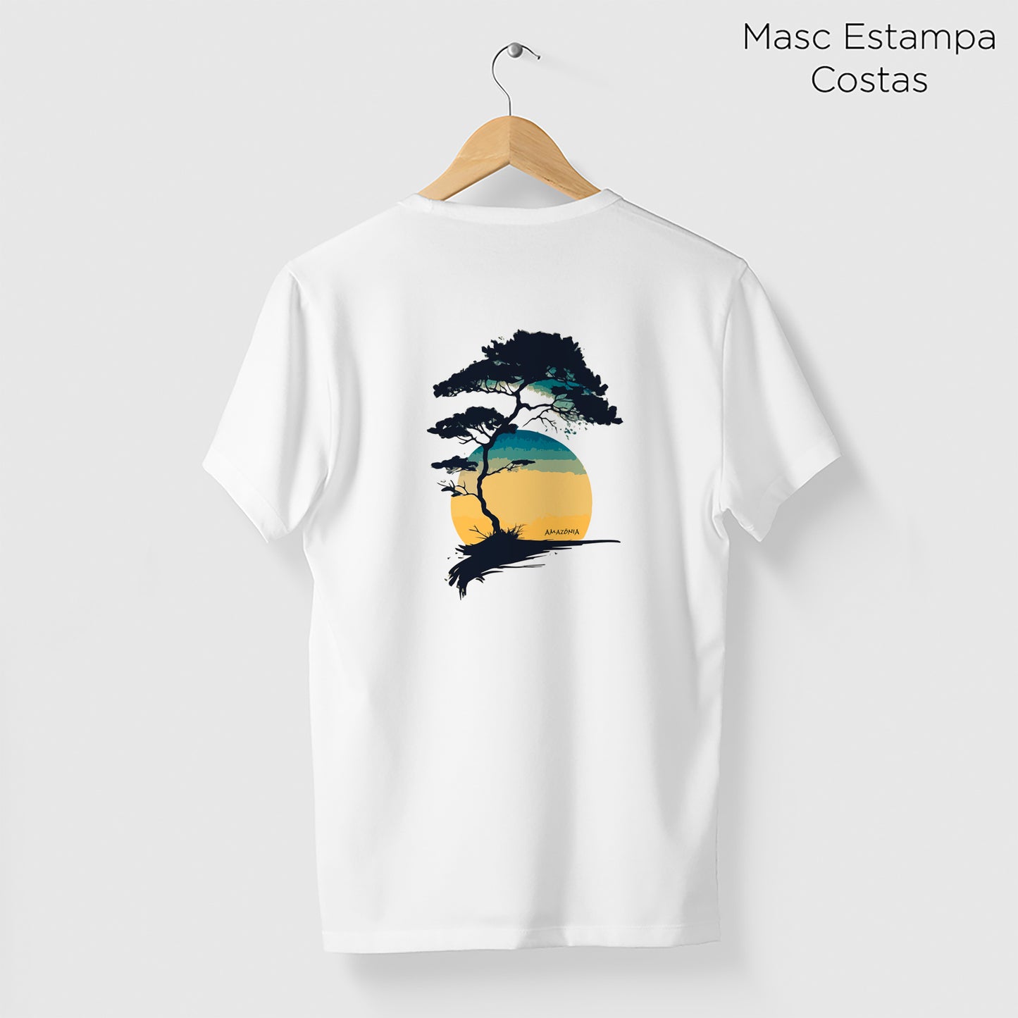 Camiseta Amazônia BONSAI PAISAGEM - BRANCO - cód 2135