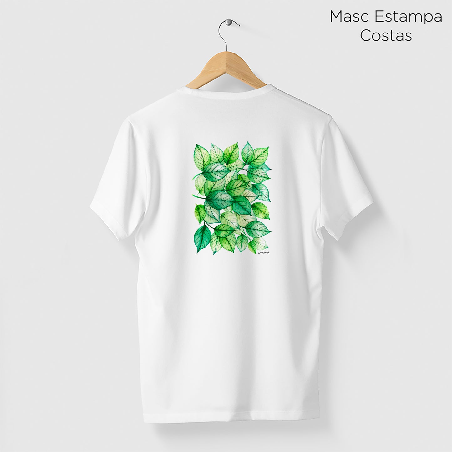 Camiseta Amazônia FLORAL - BRANCO - cód 2136