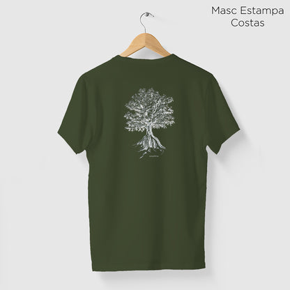 Camiseta Amazônia SUMAÚMA - VERDE ESCURO - cód 2139