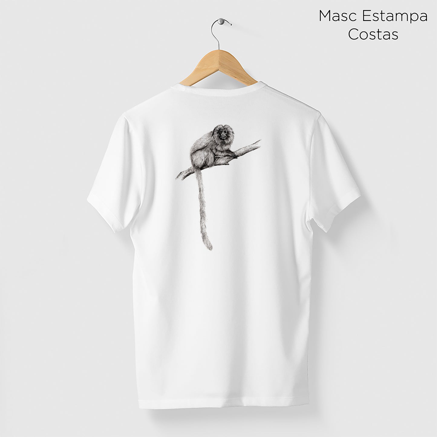 Camiseta Amazônia MICO LEÃO - BRANCO - cód 2146