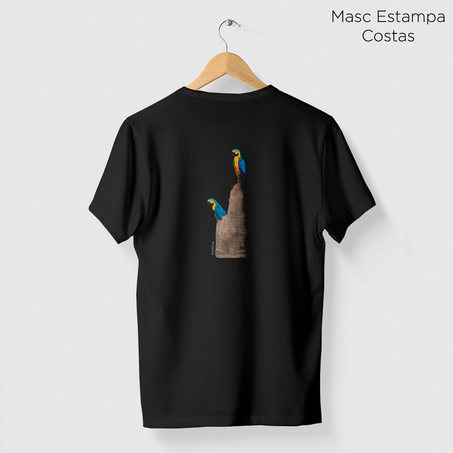 Camiseta Amazônia TRONCO ARARA - PRETO - cód 2147