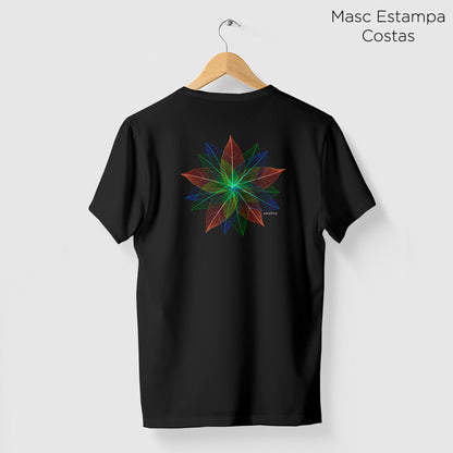 Camiseta Amazônia ARTE FOLHA - PRETO - cód 2151