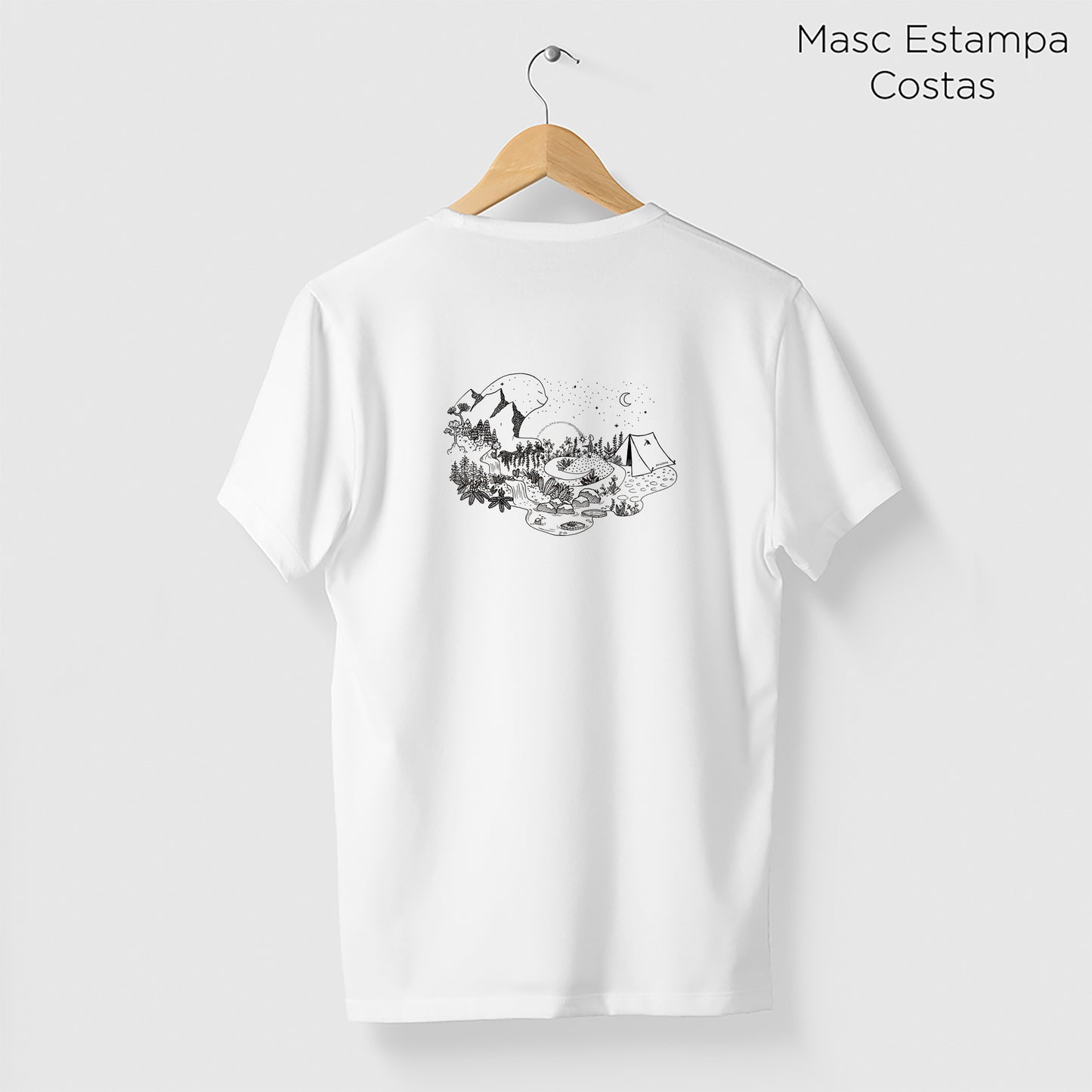 Camiseta Amazônia GUARDIÃO DA FLORESTA - BRANCO - cód 2157
