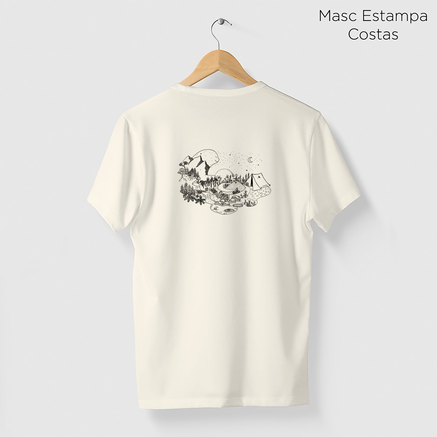 Camiseta Amazônia GUARDIÃO DA FLORESTA - OFF WHITE - cód 2157