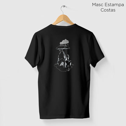 Camiseta Amazônia CASINHA NAS ALTURAS - PRETO - cód 2159