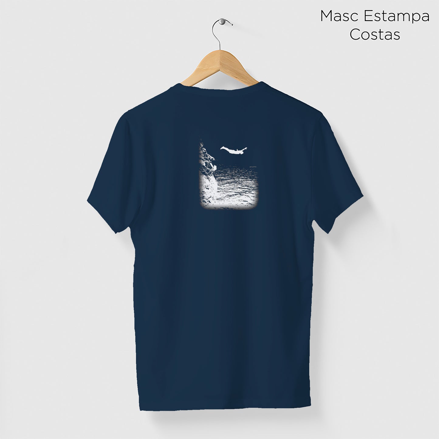 Camiseta Amazônia CLIFF DIVING - AZUL MARINHO - cód 2198