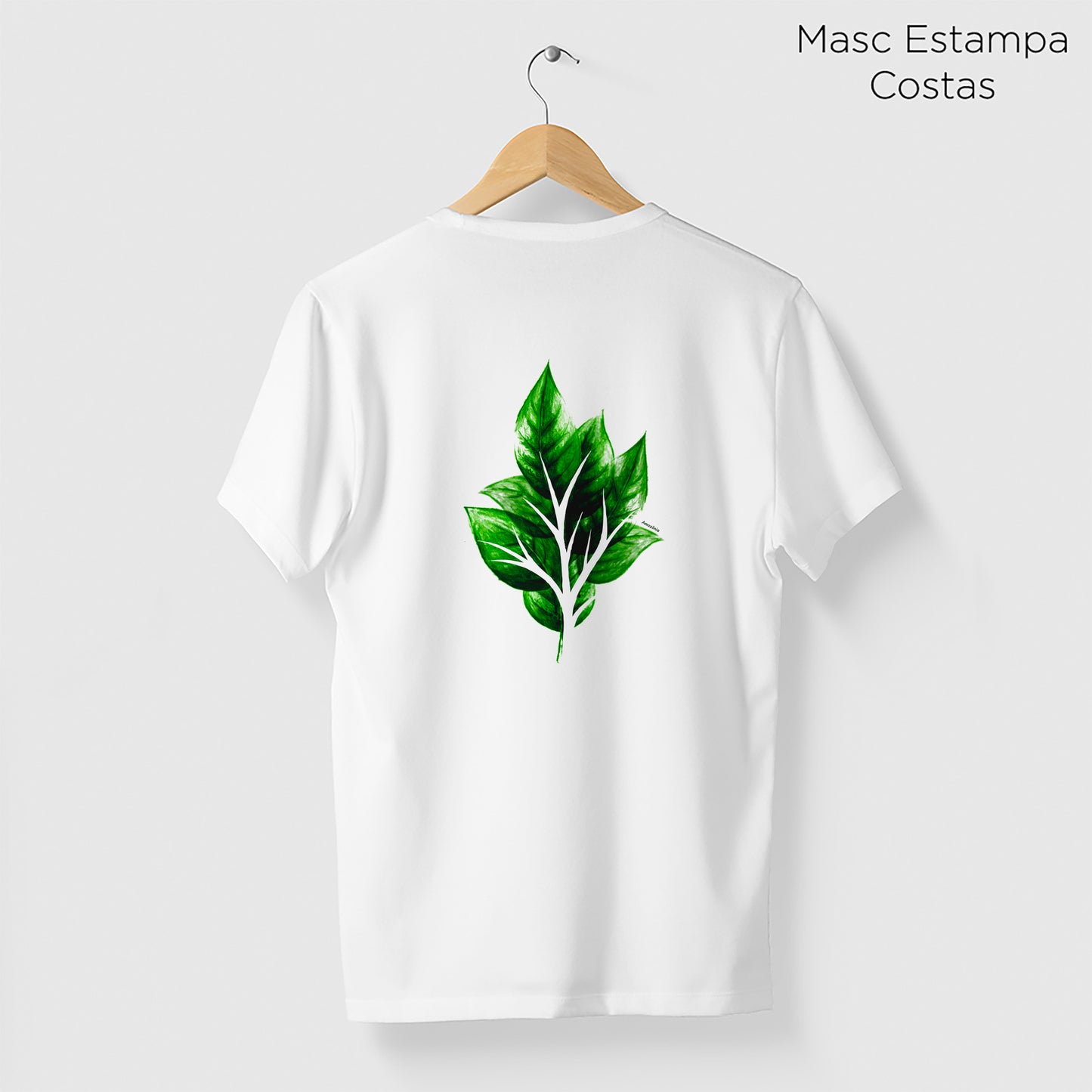 Camiseta Amazônia GALHO FOLHAS – BRANCO - cód 2201