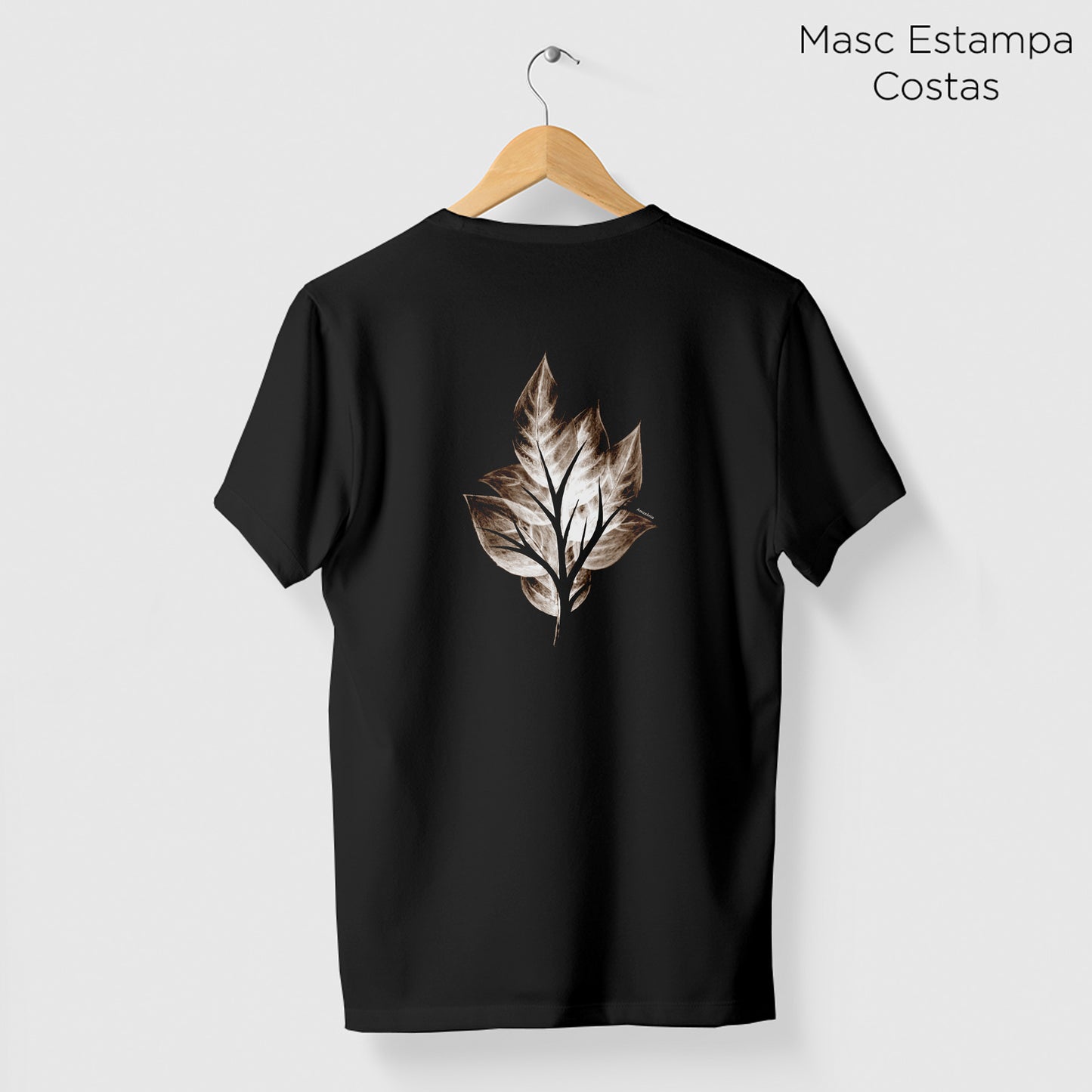 Camiseta Amazônia GALHO FOLHAS – PRETO - cód 2201