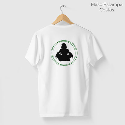 Camiseta Amazônia MEDITAÇÃO - BRANCO - cód 2204