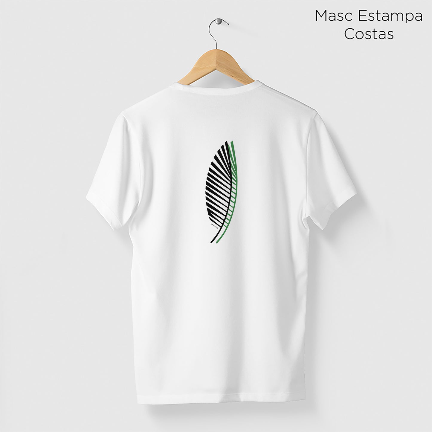 Camiseta Amazônia ASAS FOLHAS – BRANCO - cód 2206