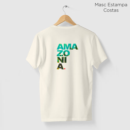 Camiseta Amazônia ESCRITO AMAZÔNIA – OFF WHITE - cód 2208