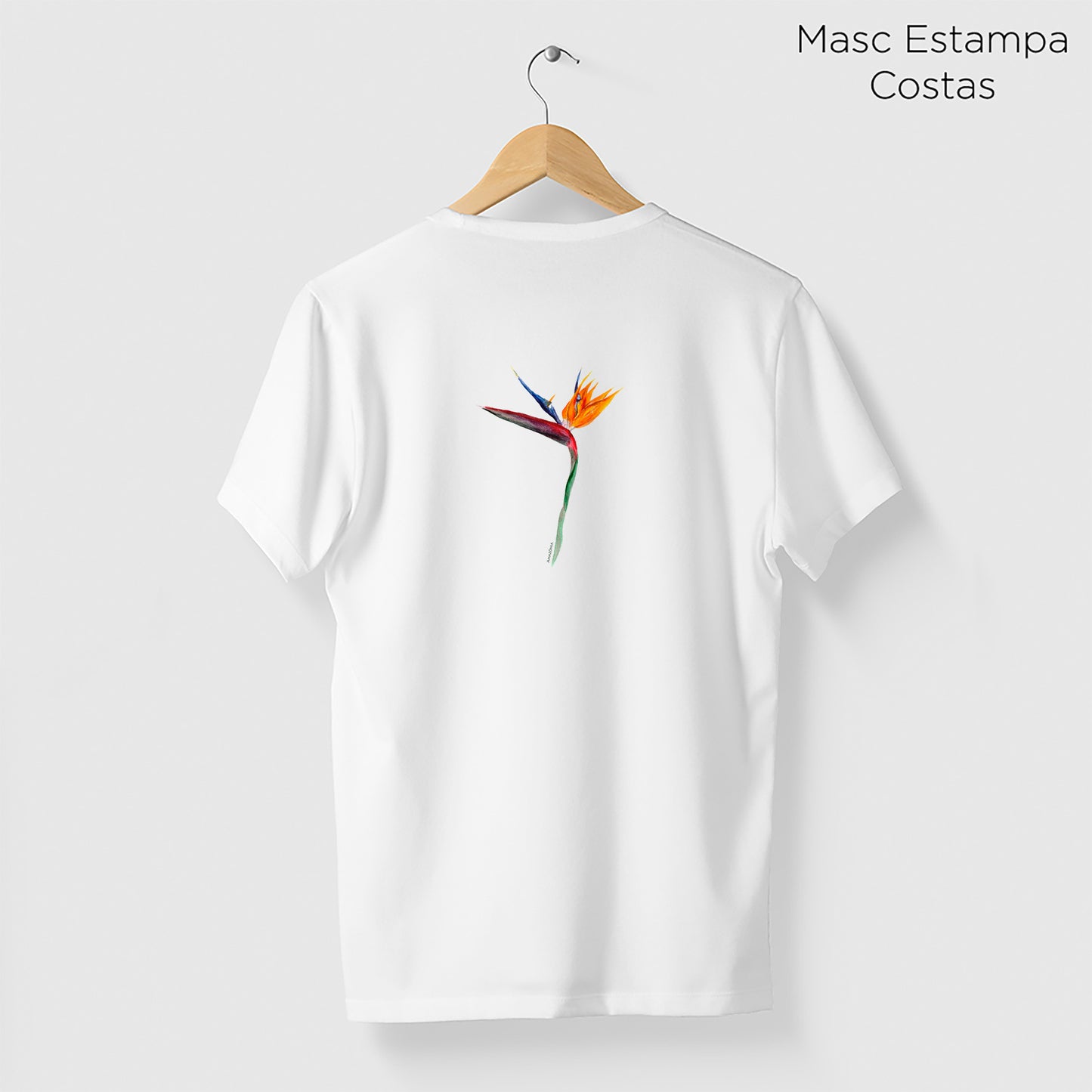 Camiseta Amazônia STRELITZIA – BRANCO - cód 2210