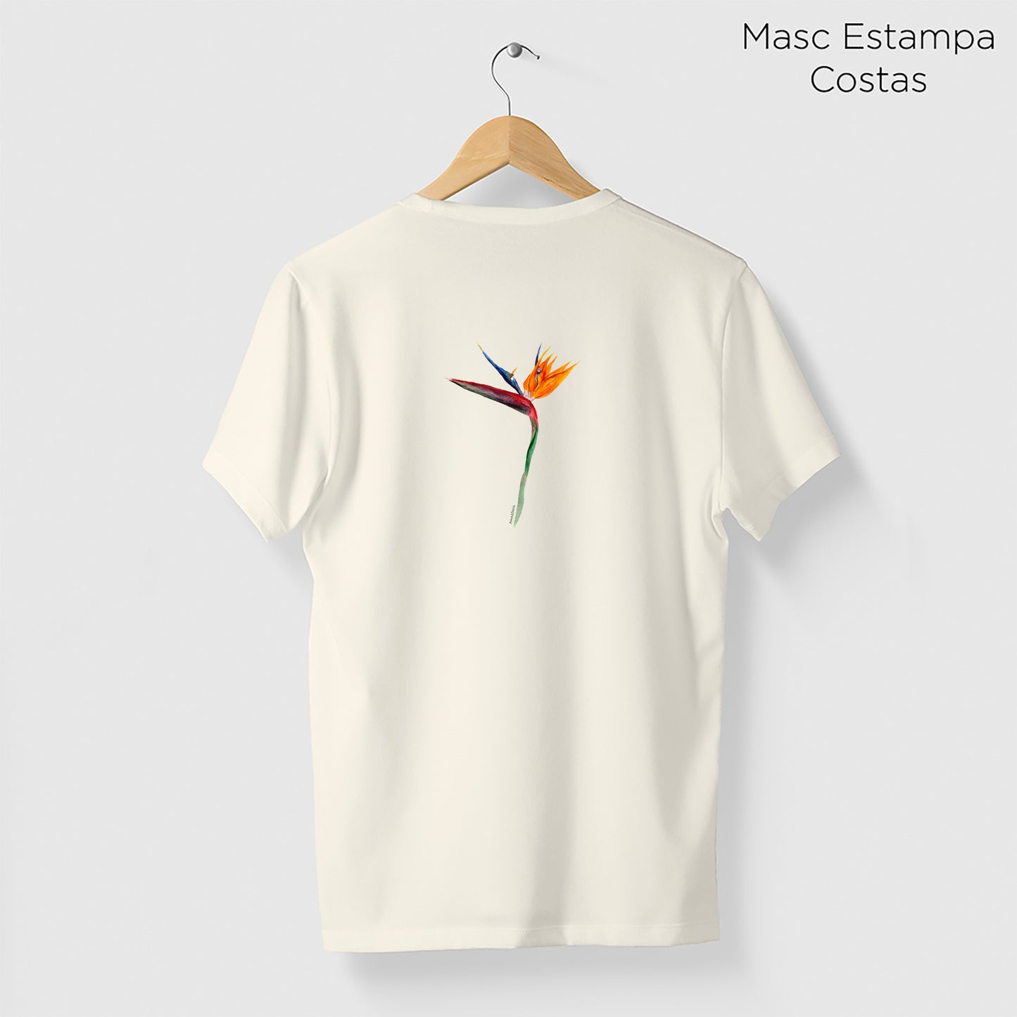 Camiseta Amazônia STRELITZIA – OFF WHITE - cód 2210
