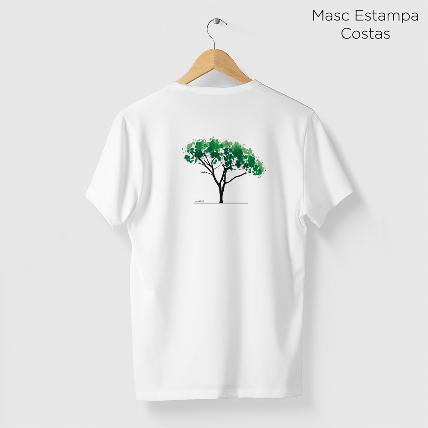 Camiseta Amazônia AQUARELA ÁRVORE – BRANCO - cód 2212
