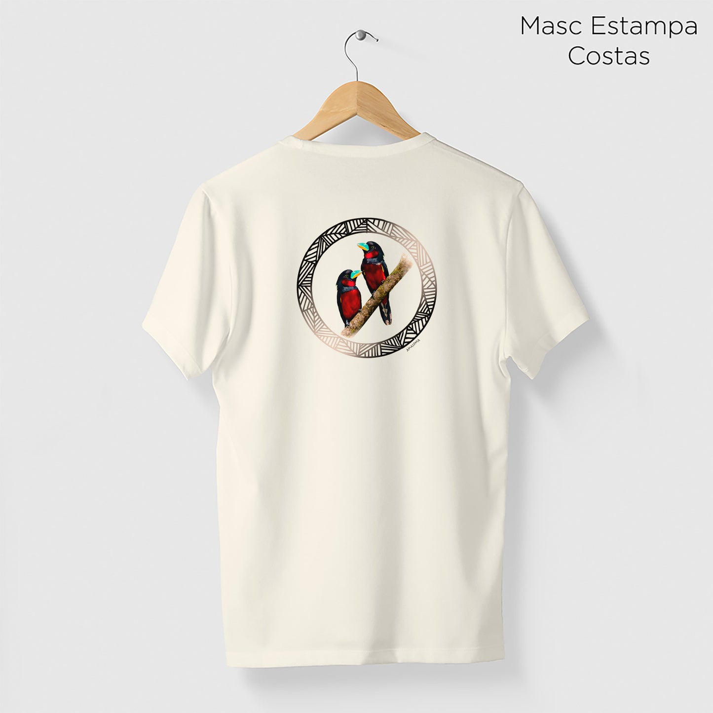 Camiseta Amazônia PÁSSAROS LOGO – OFF WHITE - cód 2215