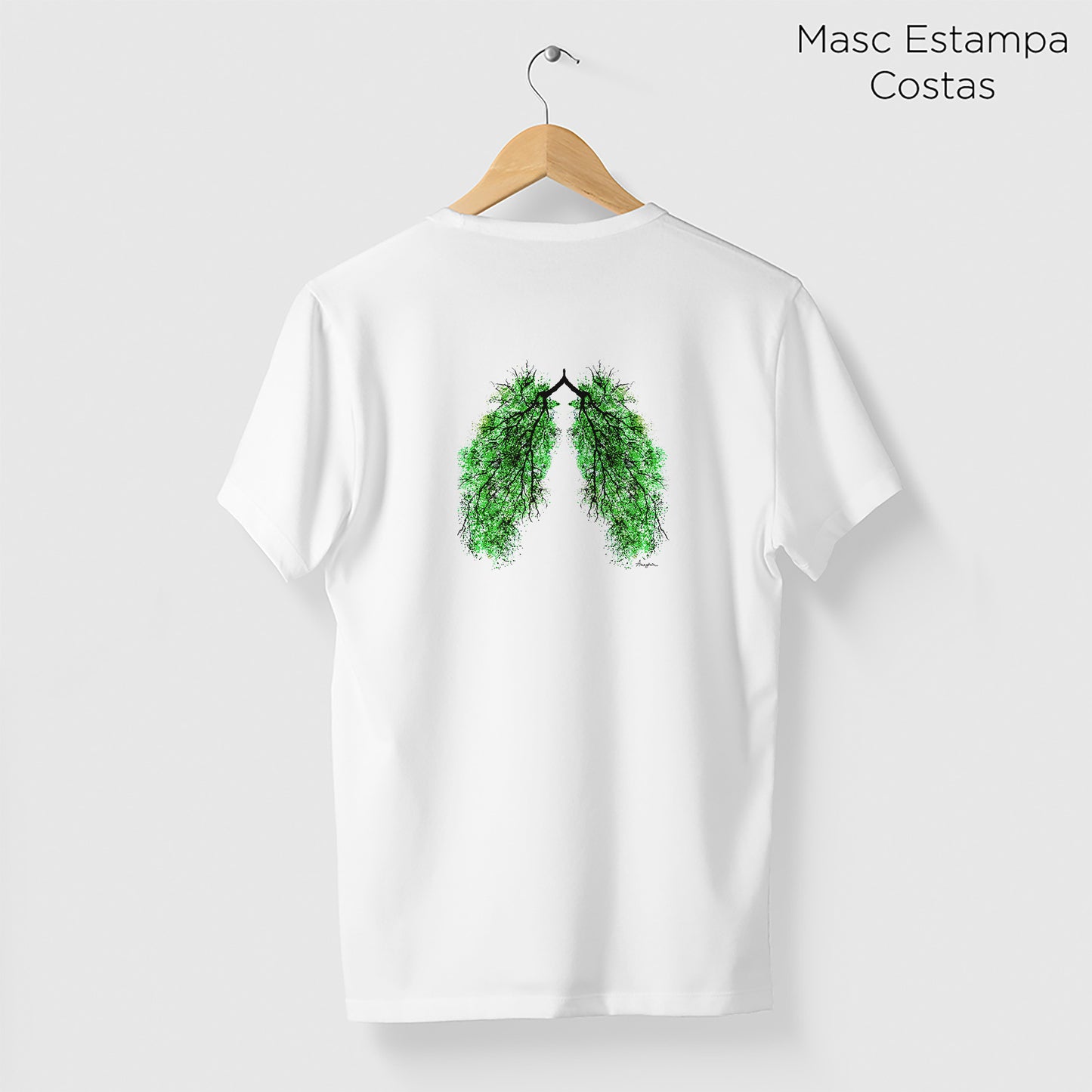 Camiseta Amazônia PULMÃO – BRANCO - cód 2221