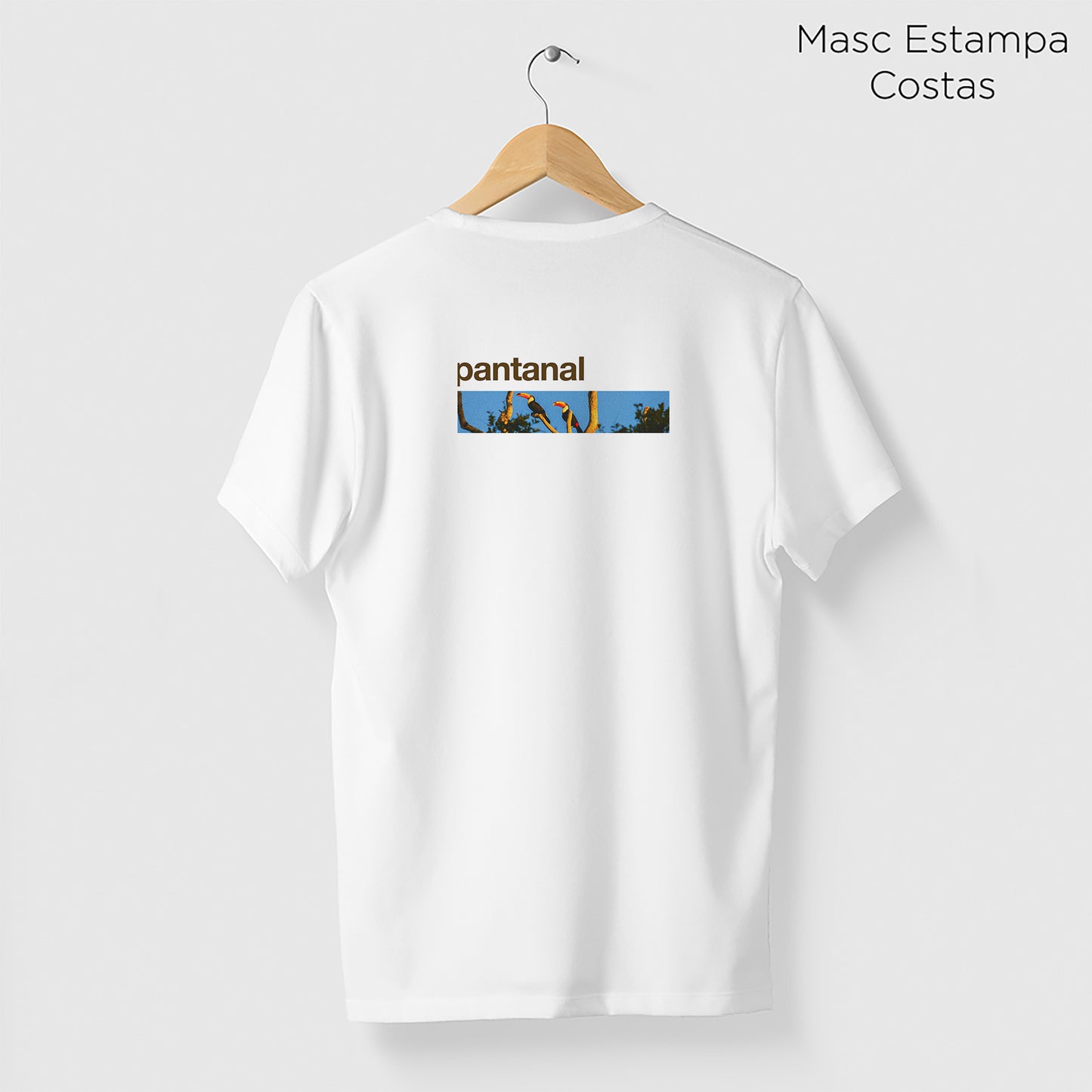 Camiseta Amazônia BIOMA PANTANAL - BRANCO - cód 2229