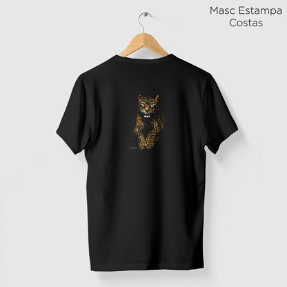 Camiseta Amazônia SILÊNCIO SELVAGEM - PRETO - cód 2256