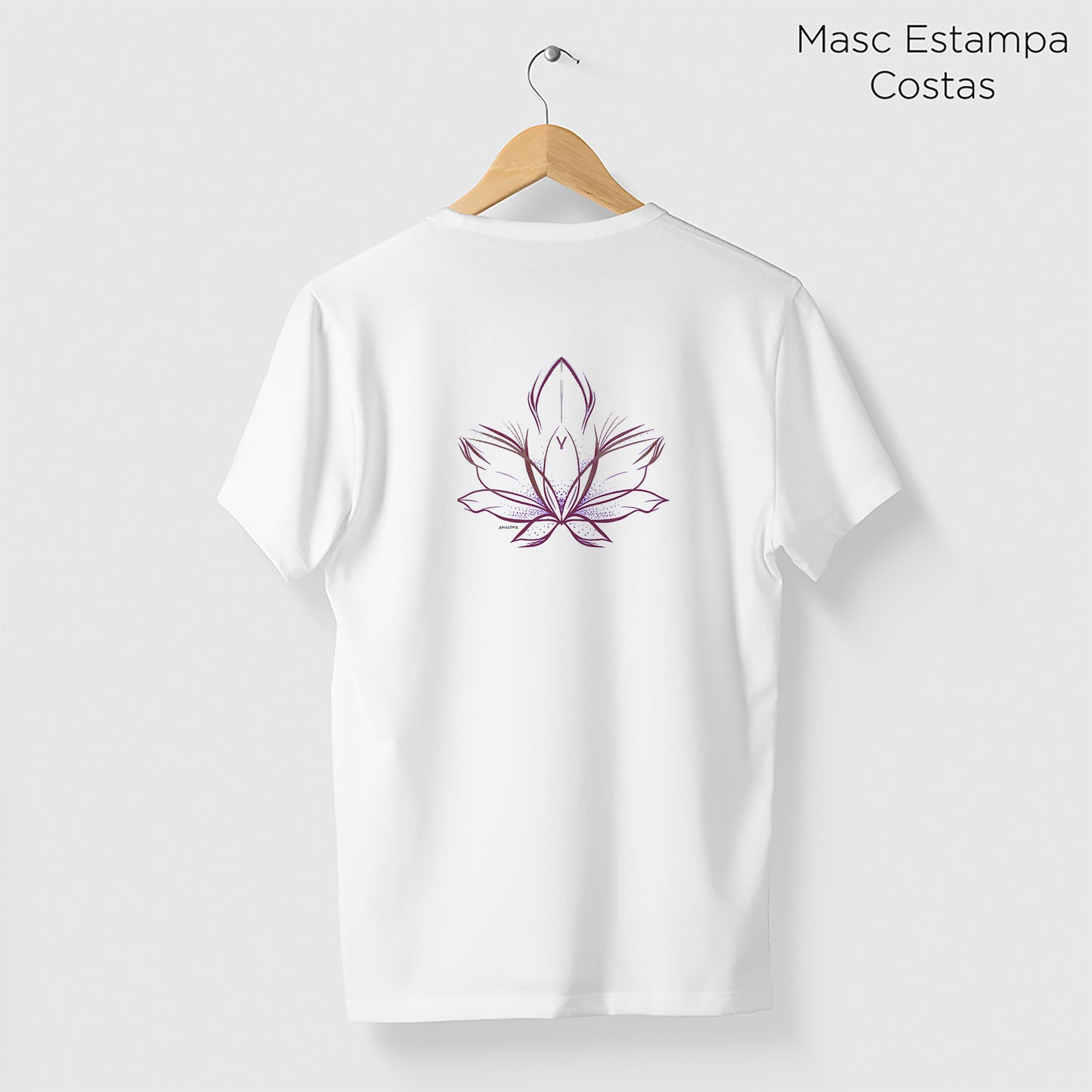 Camiseta Amazônia FLOR DE LUZ - BRANCO - cód 2259