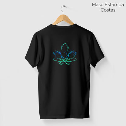 Camiseta Amazônia FLOR DE LUZ - PRETO - cód 2259