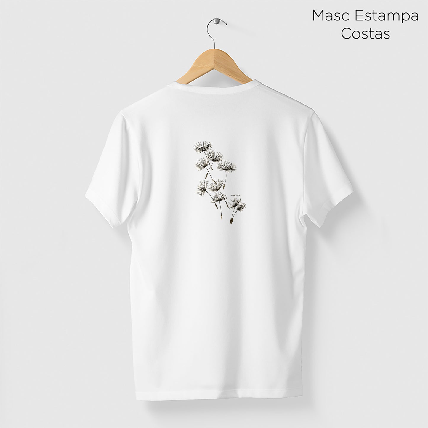 Camiseta Amazônia DENTE-DE-LEÃO - BRANCO - cód 2264