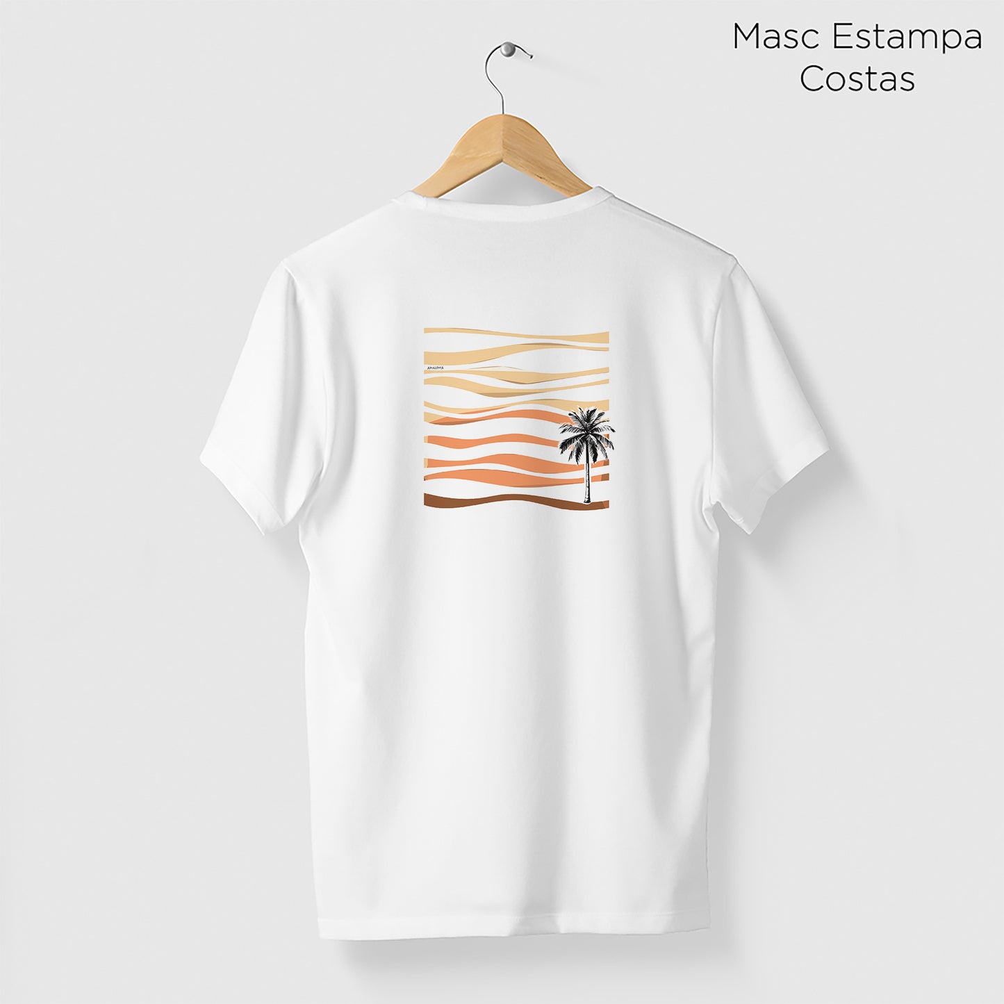 Camiseta Amazônia VENTO HORIZONTE - BRANCO - cód 2268