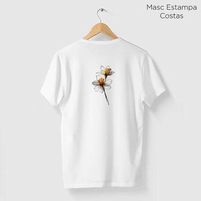 Camiseta Amazônia LINHAS DA FLOR - BRANCO - cód 2270