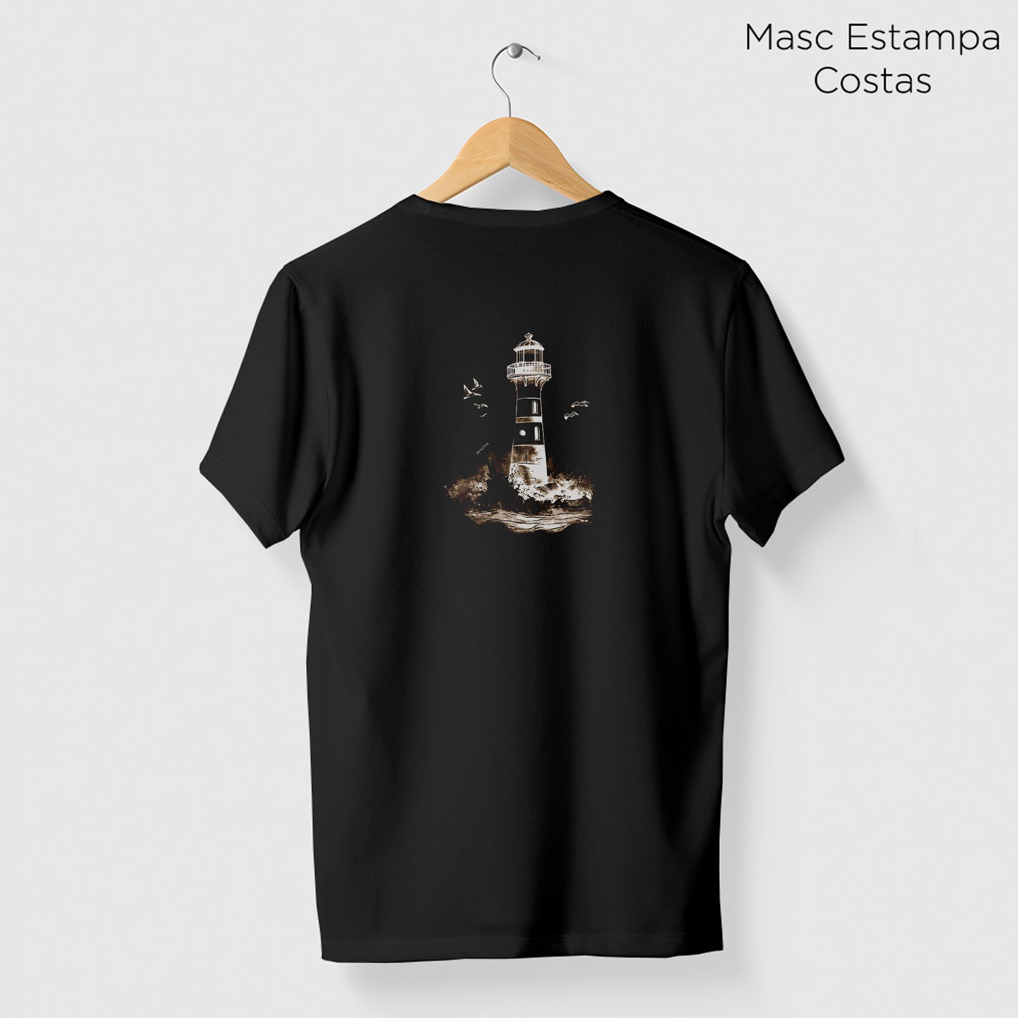 Camiseta Amazônia FAROL - PRETO - cód 2288
