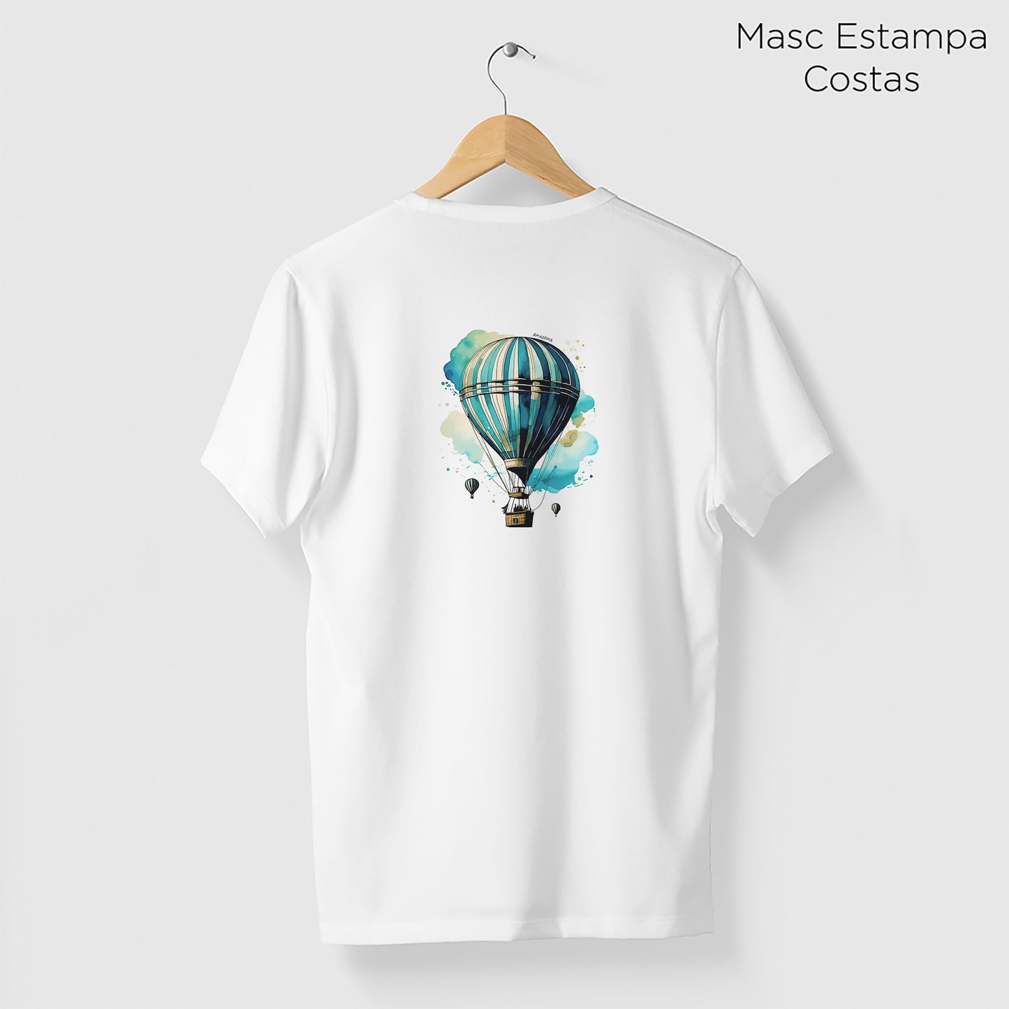 Camiseta Amazônia BALÃO - BRANCO - cód 2289