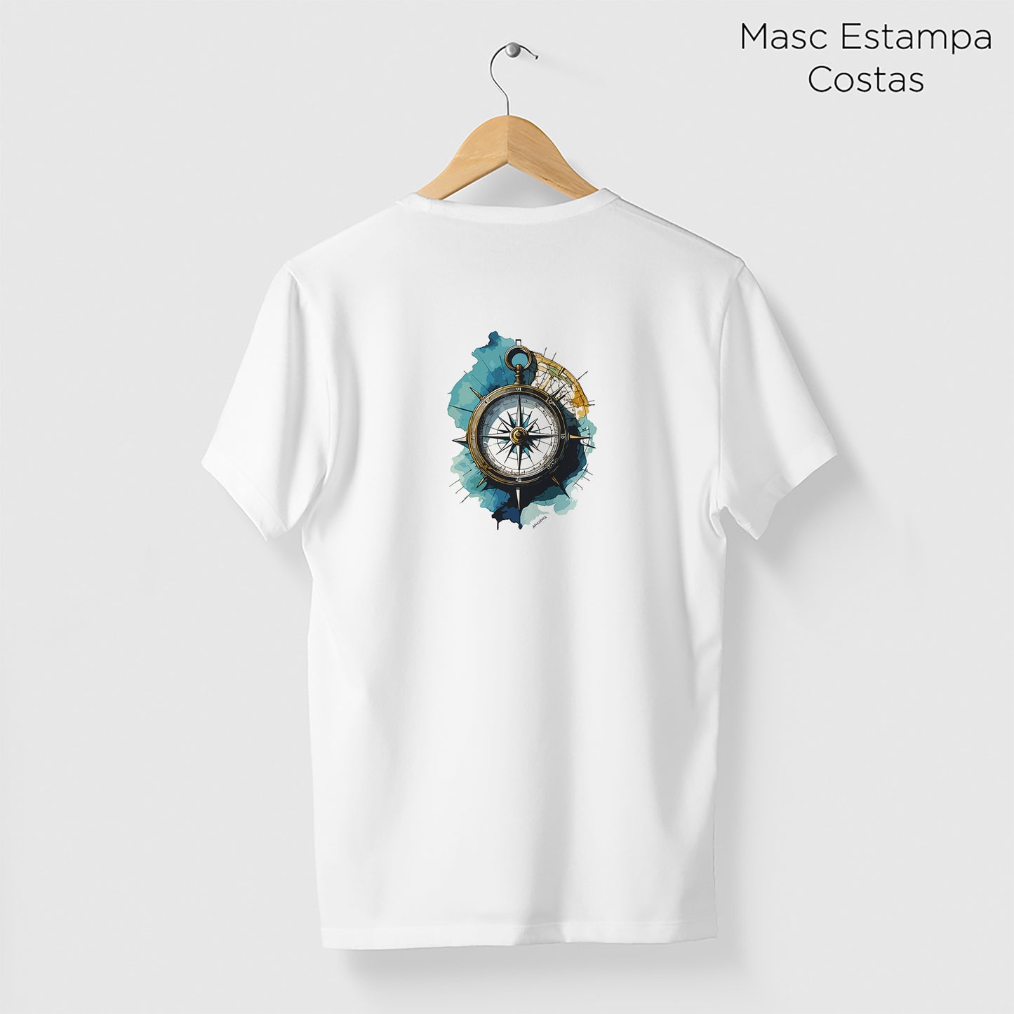 Camiseta Amazônia BÚSSOLA - BRANCO - cód 2291