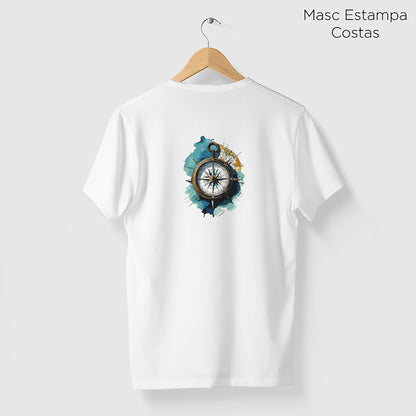 Camiseta Amazônia BÚSSOLA - BRANCO - cód 2291