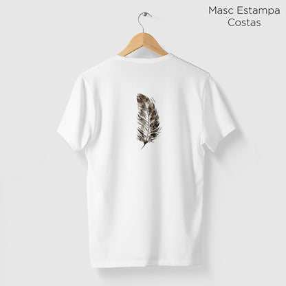 Camiseta Amazônia PENA REAL - BRANCO - cód 2292
