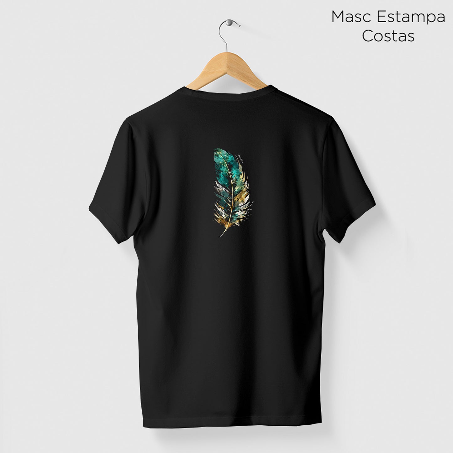 Camiseta Amazônia PENA REAL - PRETO - cód 2292