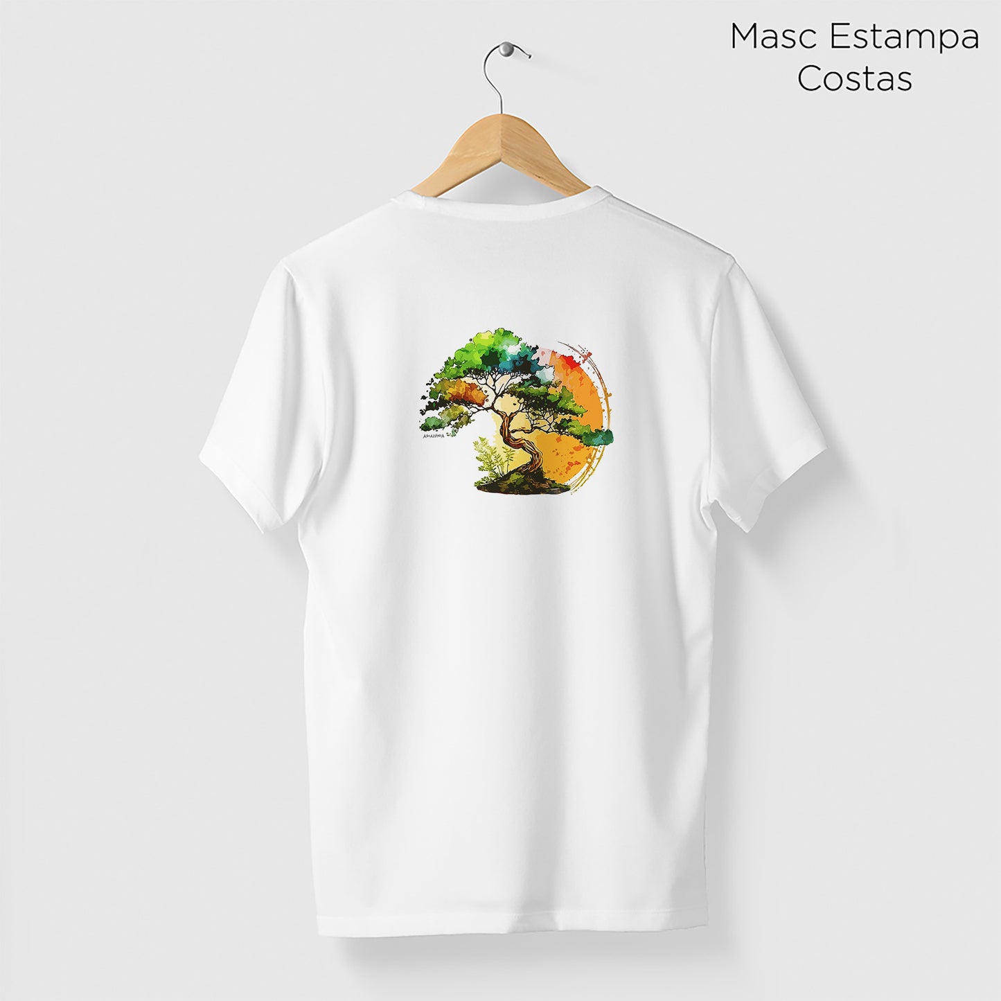 Camiseta Amazônia BONSAI - BRANCO - cód 2294