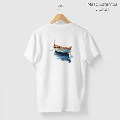 Camiseta Amazônia BARCO PESCADOR - BRANCO - cód 2295