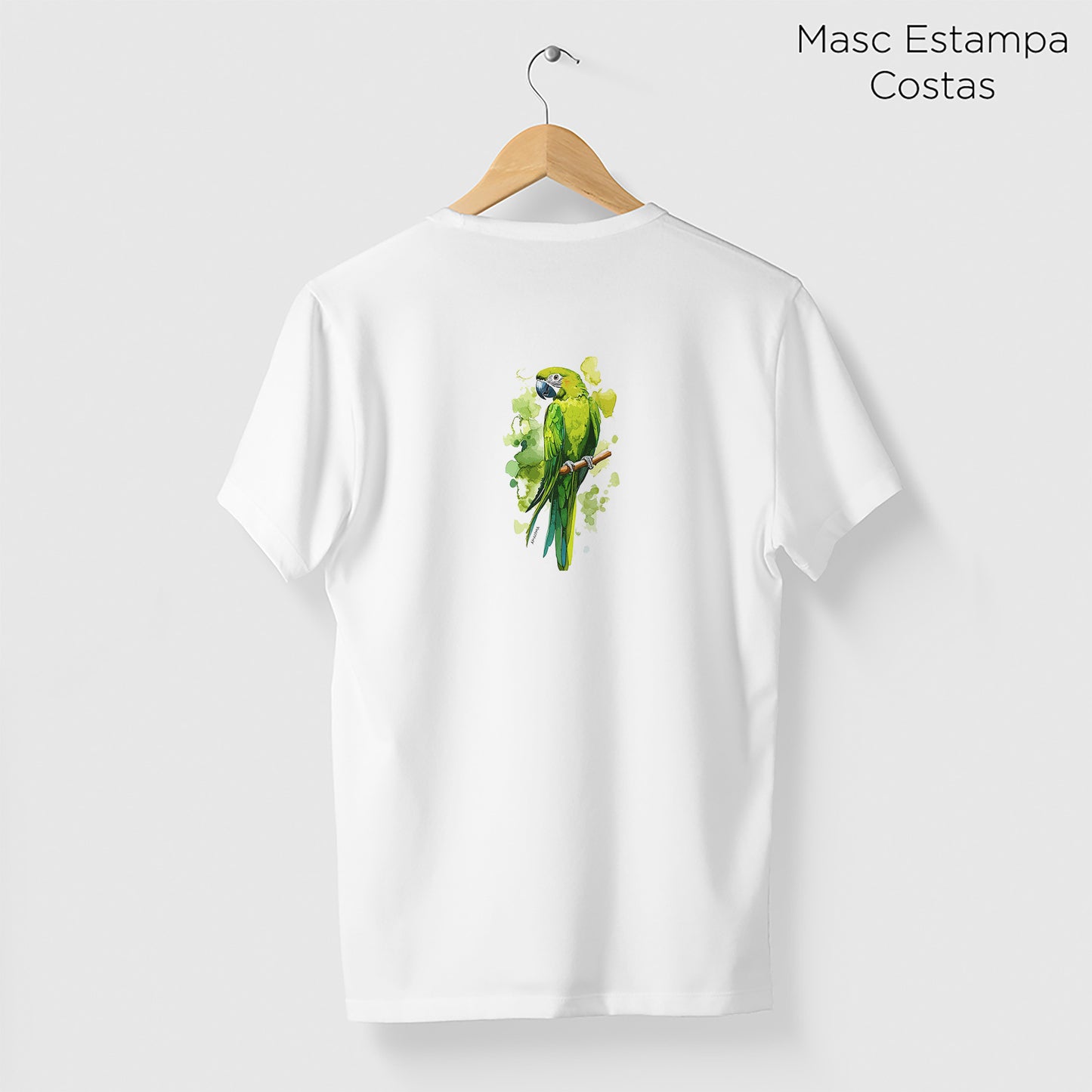 Camiseta Amazônia GREEN BIRD - BRANCO - cód 2303