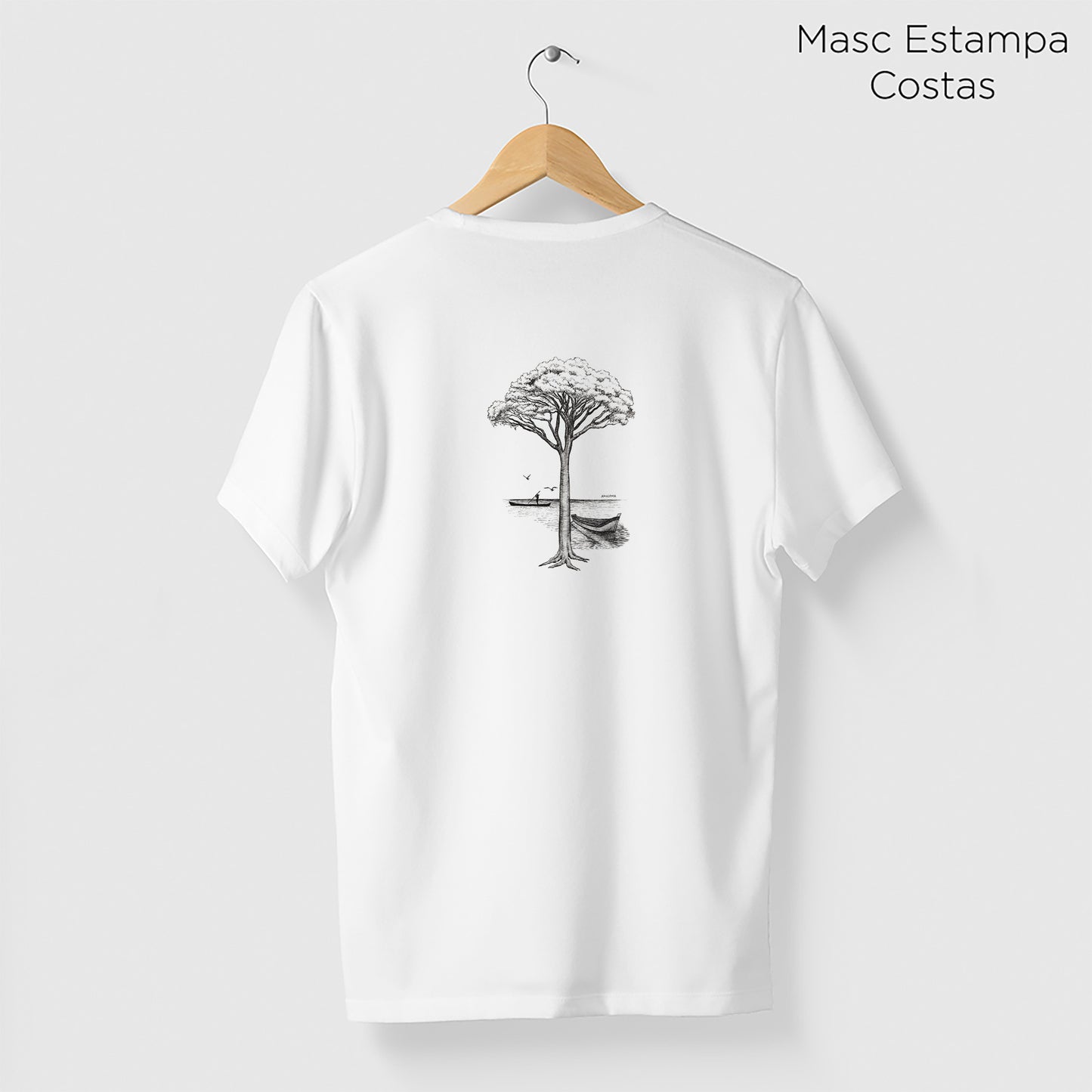 Camiseta Amazônia GUAPURUVU - BRANCO - cód 2334