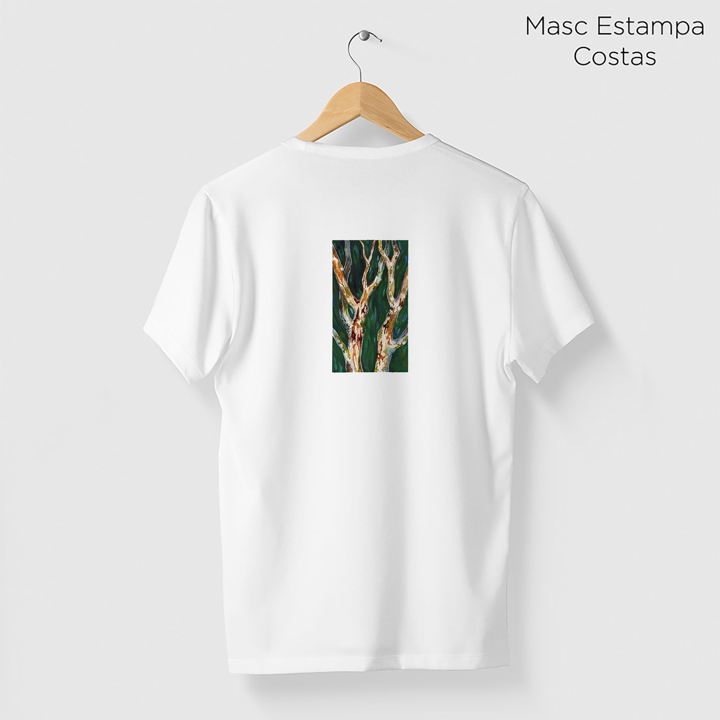 Camiseta Amazônia PAU-FERRO - BRANCO - cód 2338