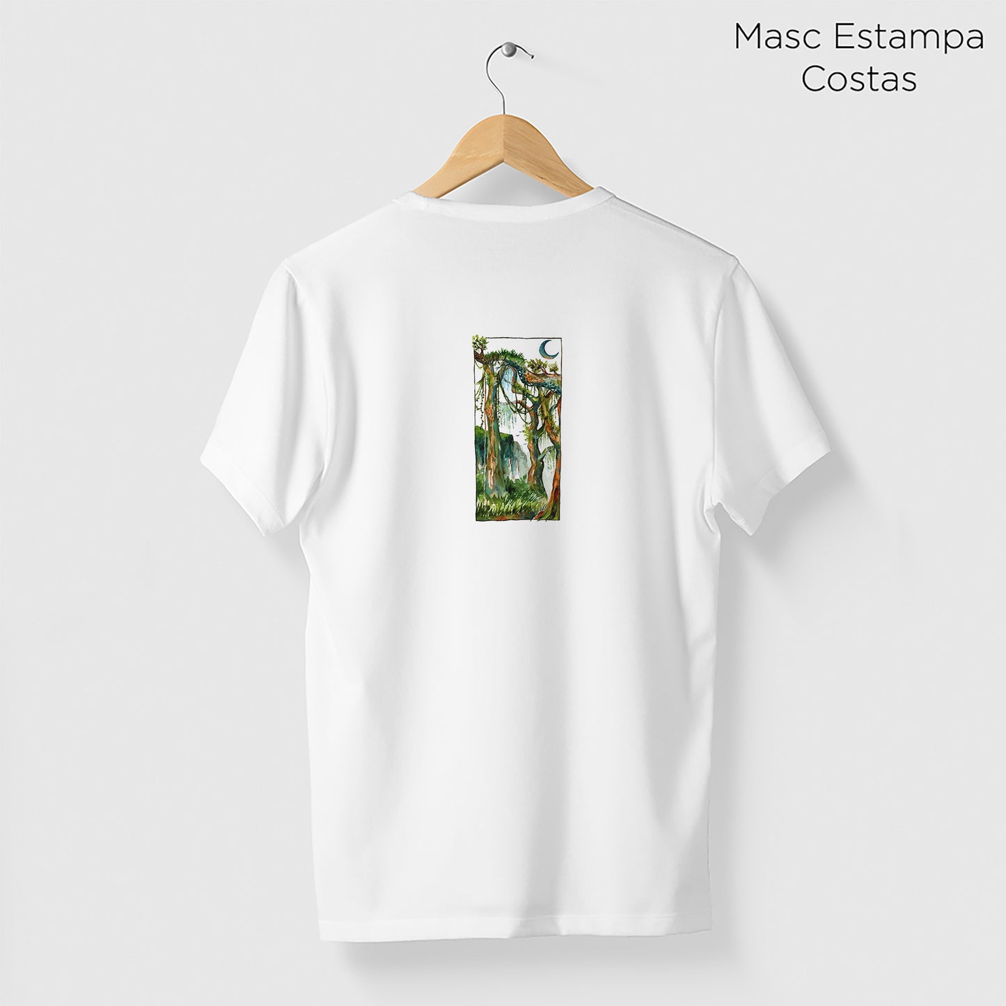 Camiseta Amazônia YBIRÁ ANTES DE NÓS - BRANCO - cód 2340