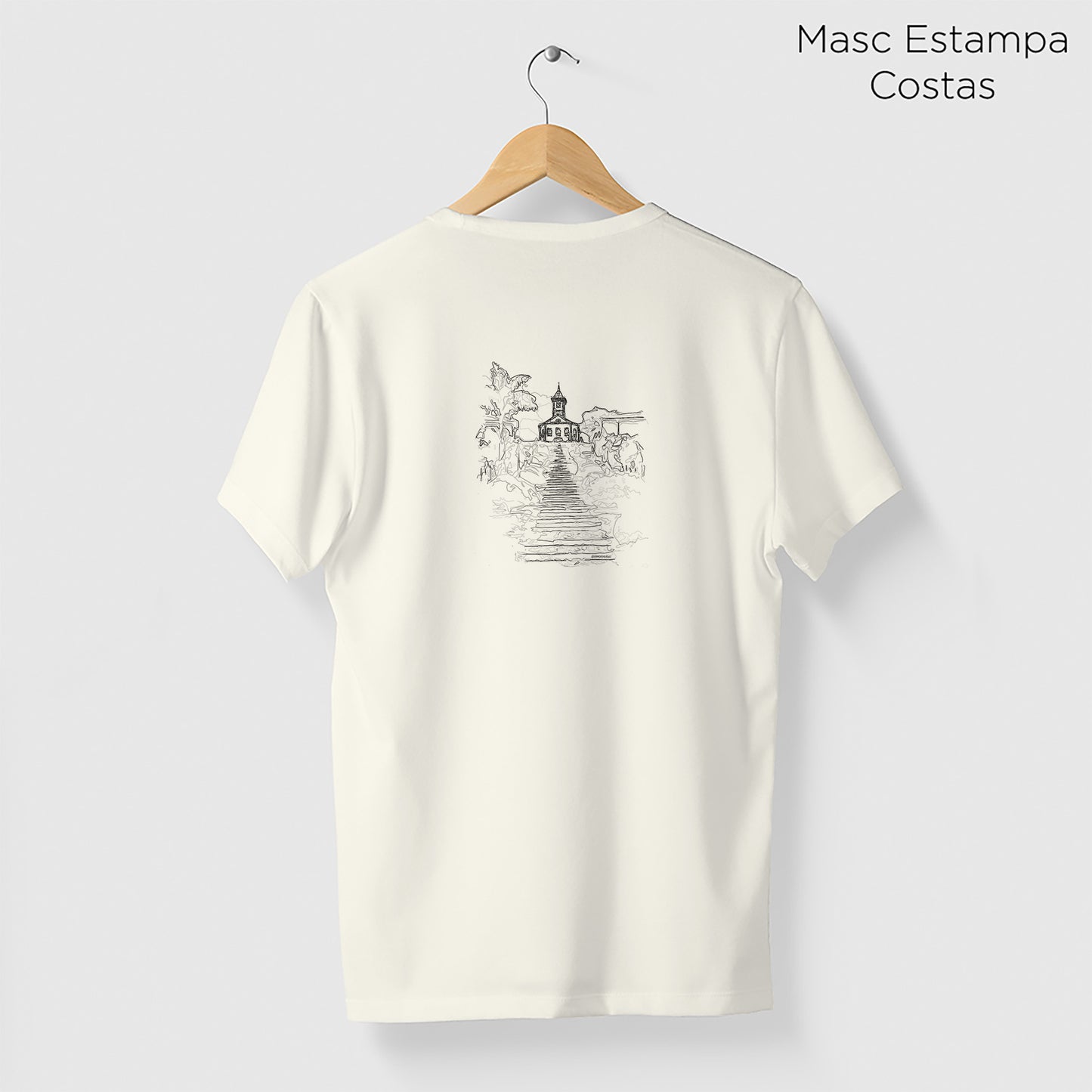 Camiseta Amazônia IGREJA DO SERRO - OFF WHITE - cód 2354