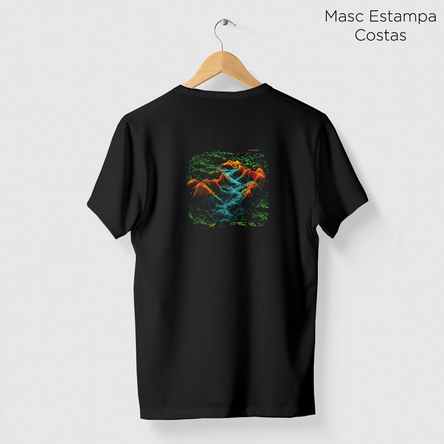 Camiseta Amazônia NATURAL DO ESPINHAÇO - PRETO - cód 2360