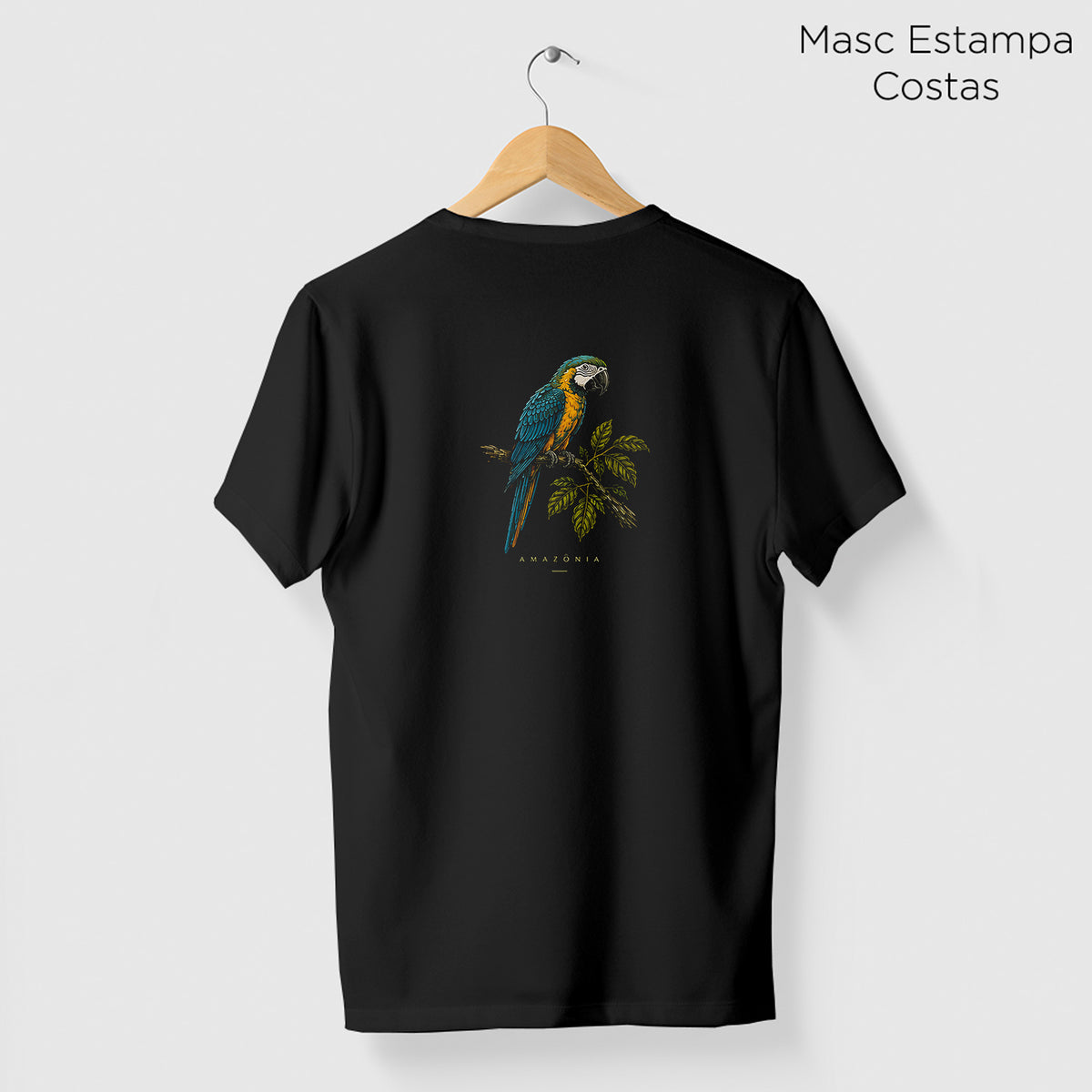Camiseta Amazônia CANINDÉ - PRETO - cód 2418