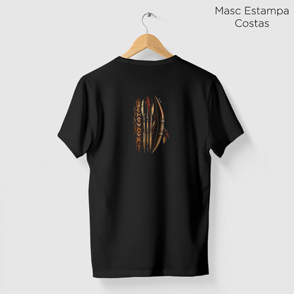 Camiseta Amazônia ARCO ANCESTRAL - PRETO - cód 2433