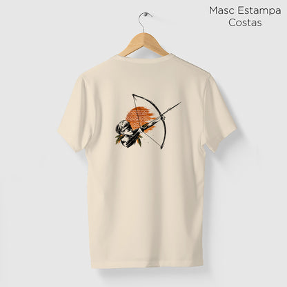 Camiseta Amazônia FLECHA NATIVA - BEGE - cód 2457