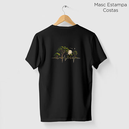 Camiseta Amazônia VIDA DA FLORESTA - PRETO - cód 2458