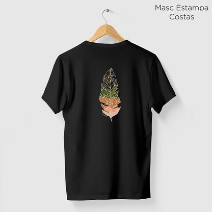Camiseta Amazônia GRÁFICA PENA - PRETO - cód 2110