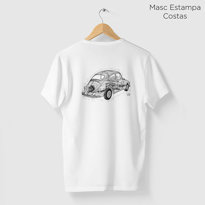 Camiseta Amazônia CAF FUSCA - BRANCO - cód caf0004