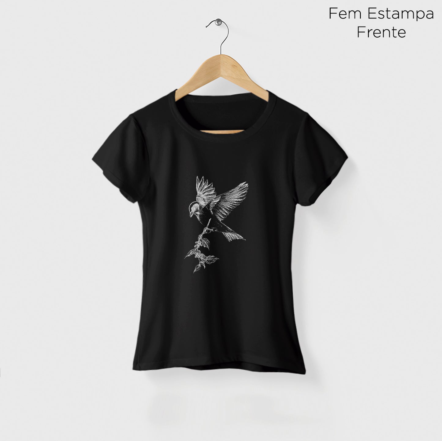 Camiseta Amazônia TRINCA-FERRO - PRETO - cód 10500