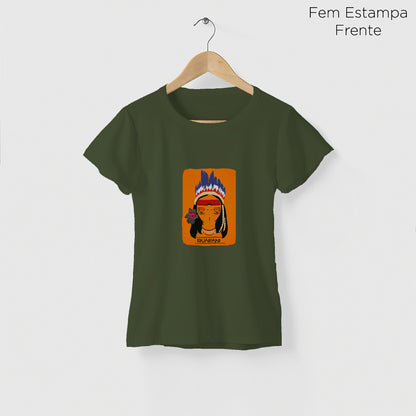 Camiseta Amazônia ORIGENS GUARANI - VERDE ESCURO - cód 10576